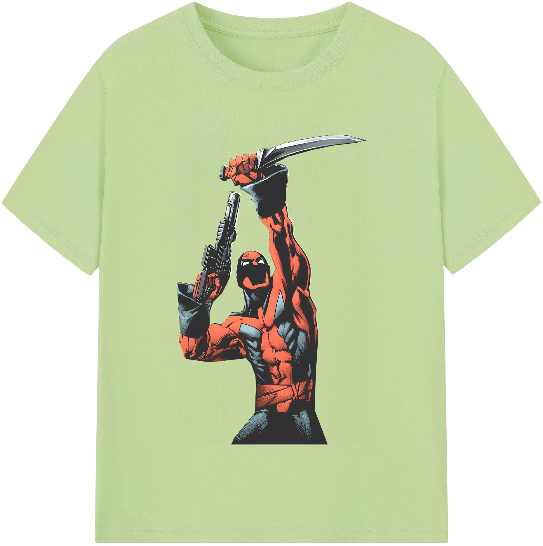 （画像用） Deadpool デッドプール 綿100％半袖Tシャツ（フロントプリント）